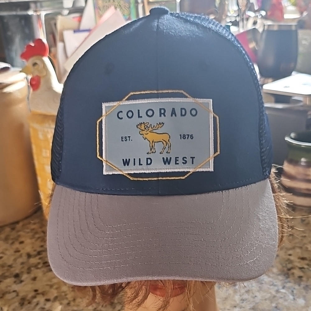 New W Tag ULURU HEADWEAR Hard Yakka Mesh-back Trucker HAT COLORADO WILD WEST